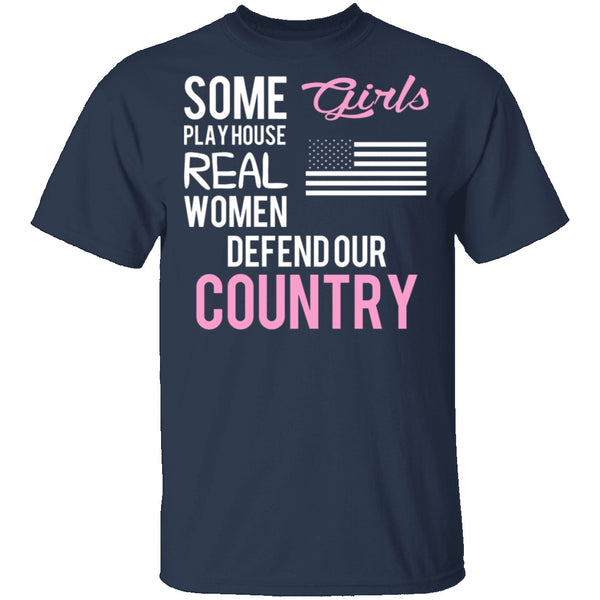 Real Women Defend T-Shirt CustomCat