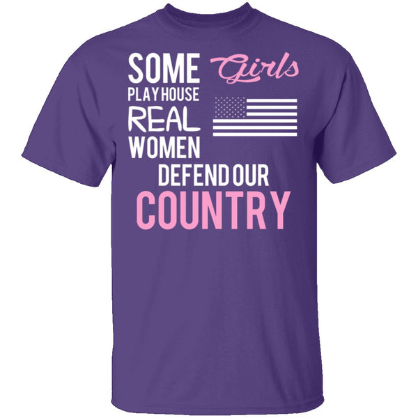 Real Women Defend T-Shirt CustomCat