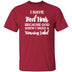 Red Hair Warning Label T-Shirt CustomCat