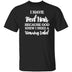 Red Hair Warning Label T-Shirt CustomCat