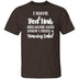 Red Hair Warning Label T-Shirt CustomCat