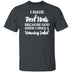 Red Hair Warning Label T-Shirt CustomCat