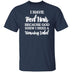 Red Hair Warning Label T-Shirt CustomCat