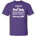 Red Hair Warning Label T-Shirt CustomCat