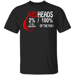 Red Heads 100% Fun T-Shirt CustomCat