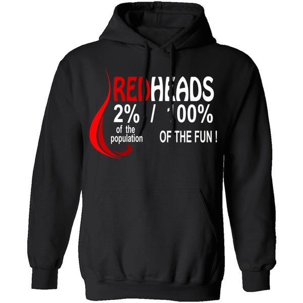 Red Heads 100% Fun T-Shirt CustomCat