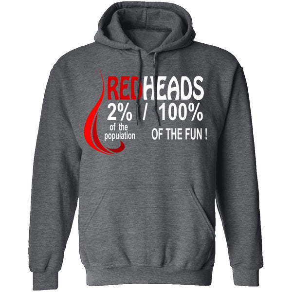 Red Heads 100% Fun T-Shirt CustomCat
