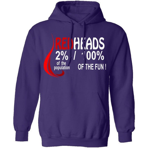 Red Heads 100% Fun T-Shirt CustomCat