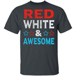 Red White And Awesome T-Shirt CustomCat