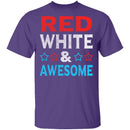 Red White And Awesome T-Shirt CustomCat