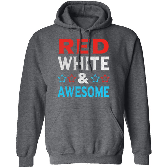 Red White And Awesome T-Shirt CustomCat