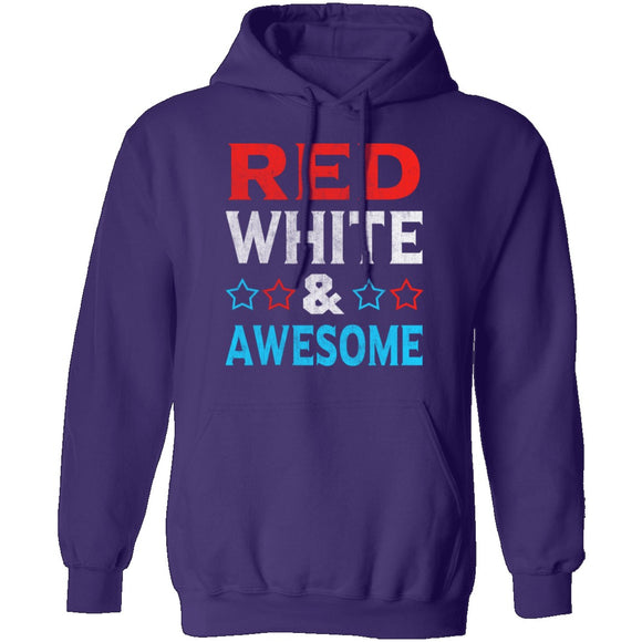 Red White And Awesome T-Shirt CustomCat