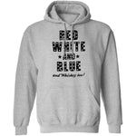Red White And Blue And Whiskey Too T-Shirt CustomCat