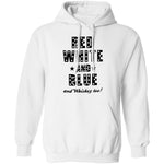 Red White And Blue And Whiskey Too T-Shirt CustomCat