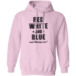 Red White And Blue And Whiskey Too T-Shirt CustomCat