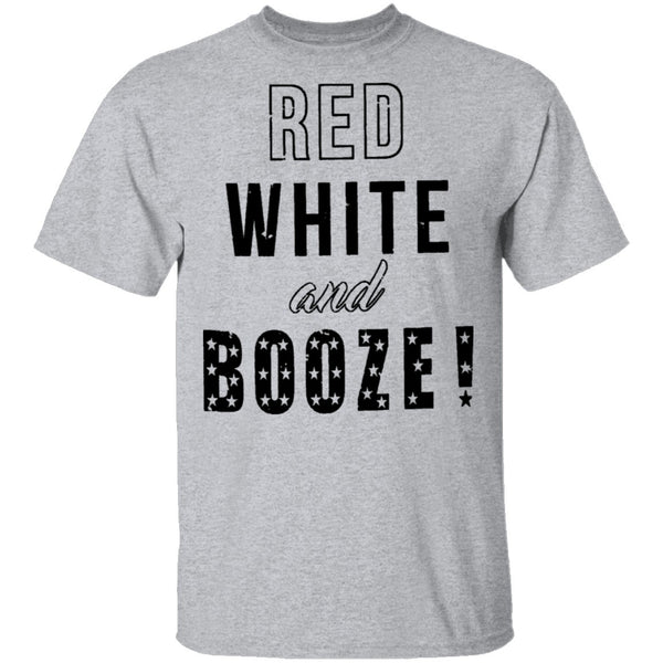 Red White And Booze T-Shirt CustomCat