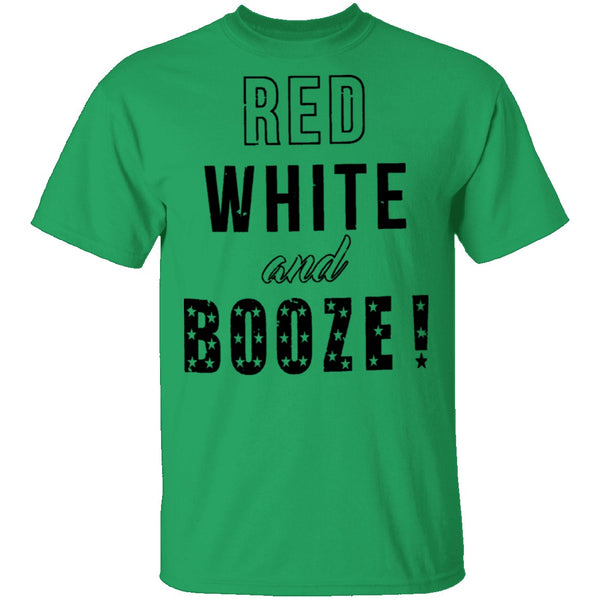 Red White And Booze T-Shirt CustomCat
