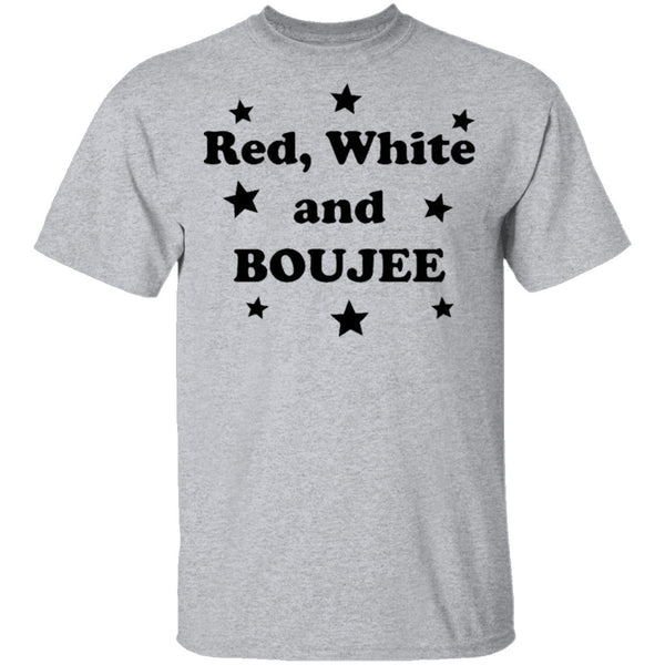 Red White And Boujee T-Shirt CustomCat