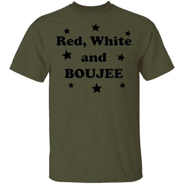 Red White And Boujee T-Shirt CustomCat