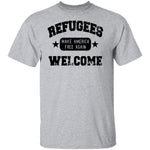 Refugees Welcome T-Shirt CustomCat