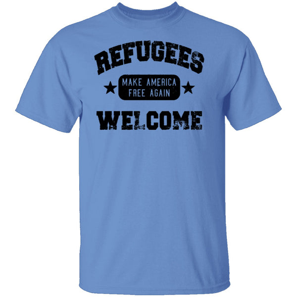 Refugees Welcome T-Shirt CustomCat