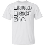 Republican Democrat Cats T-Shirt CustomCat