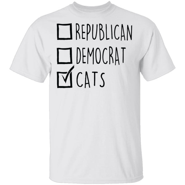 Republican Democrat Cats T-Shirt CustomCat