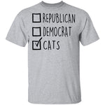 Republican Democrat Cats T-Shirt CustomCat