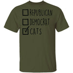 Republican Democrat Cats T-Shirt CustomCat
