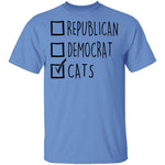 Republican Democrat Cats T-Shirt CustomCat