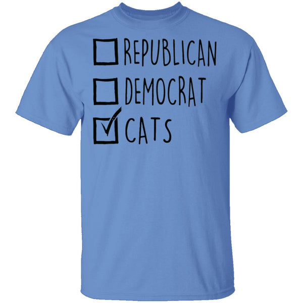 Republican Democrat Cats T-Shirt CustomCat