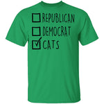 Republican Democrat Cats T-Shirt CustomCat