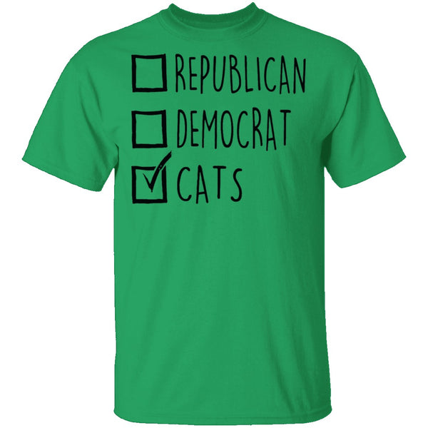 Republican Democrat Cats T-Shirt CustomCat