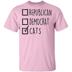 Republican Democrat Cats T-Shirt CustomCat