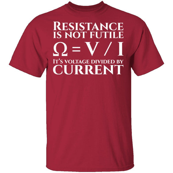 Resistance is Not Futile T-Shirt CustomCat