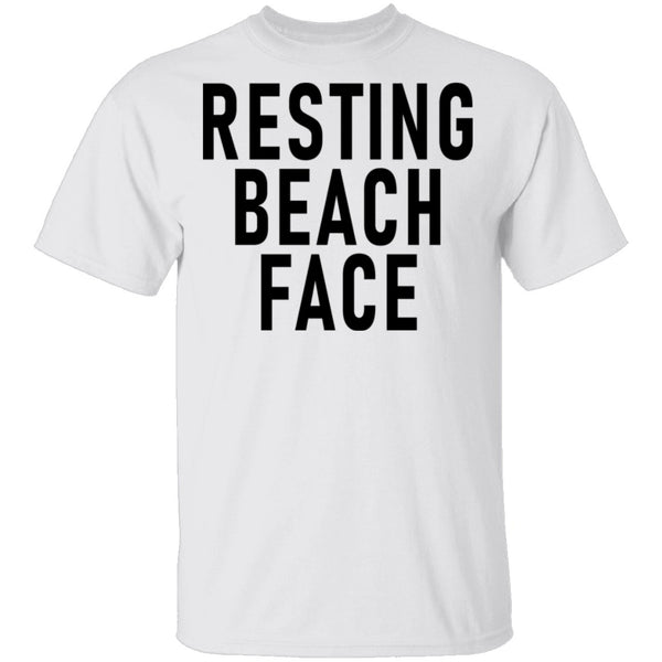 Resting Beach Face T-Shirt CustomCat