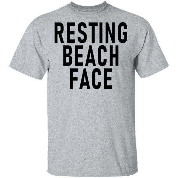 Resting Beach Face T-Shirt CustomCat