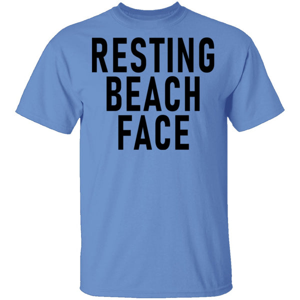 Resting Beach Face T-Shirt CustomCat
