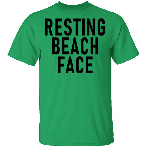 Resting Beach Face T-Shirt CustomCat