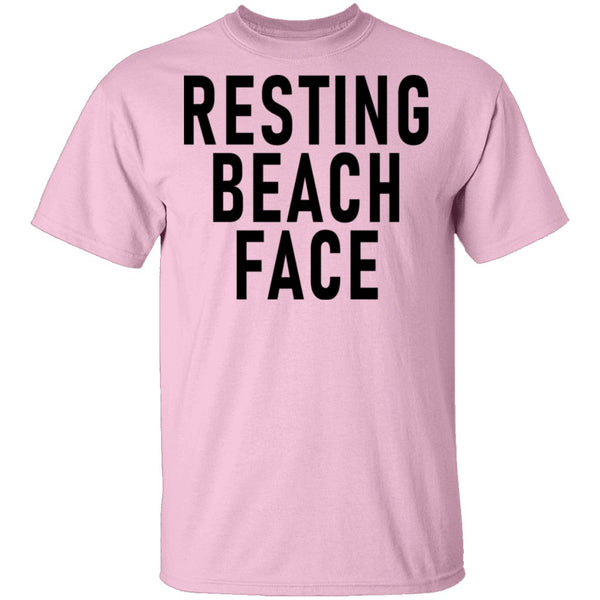 Resting Beach Face T-Shirt CustomCat