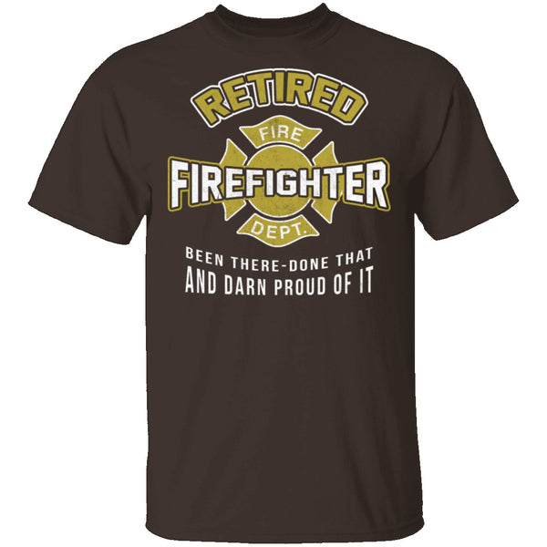 Retired Firefighter T-Shirt CustomCat