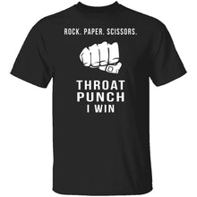 Rock Paper Scissors Throat Punch I Win T-Shirt