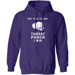 Rock Paper Scissors Throat Punch I Win T-Shirt CustomCat