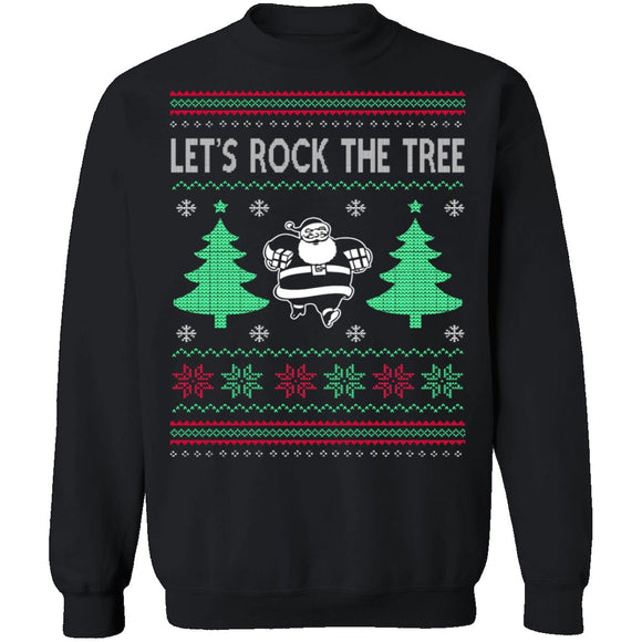 Rock The Tree Ugly Christmas Sweater CustomCat
