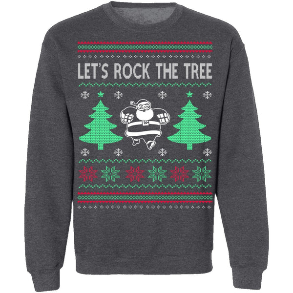 Rock The Tree Ugly Christmas Sweater CustomCat