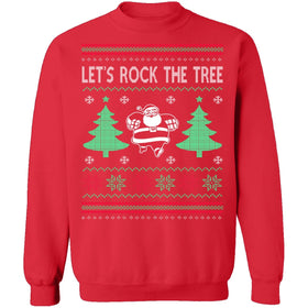 Rock The Tree Ugly Christmas Sweater CustomCat