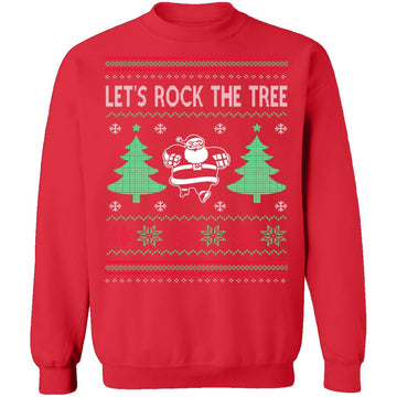 Rock The Tree Ugly Christmas Sweater CustomCat