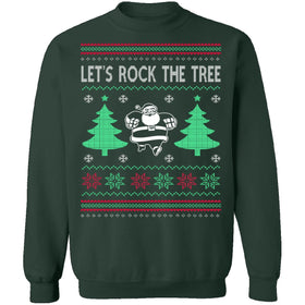 Rock The Tree Ugly Christmas Sweater CustomCat