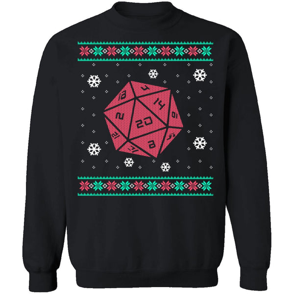 Roll For Crit Ugly Christmas Sweater CustomCat