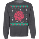Roll For Crit Ugly Christmas Sweater CustomCat